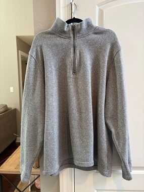 Old Navy Men's Heather Gray Half-Zip Pullover